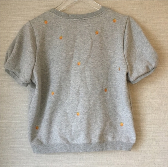 XS Anthropologie Embroidered Fruit Sweatshirt - Picture 2 of 4